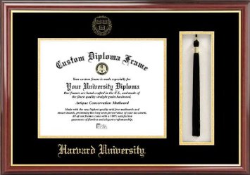 Picture of Campus Image MA992PMHGT Harvard University Tassel Box and Diploma Frame