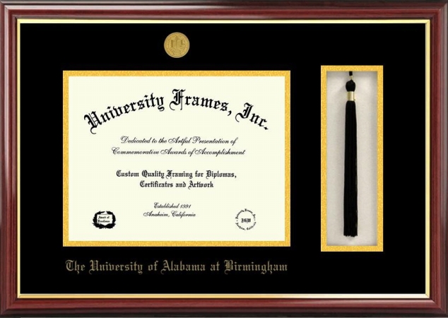 Picture of Campus Image AL995PMHGT University of Alabama&#44; Birmingham Tassel Box and Diploma Frame