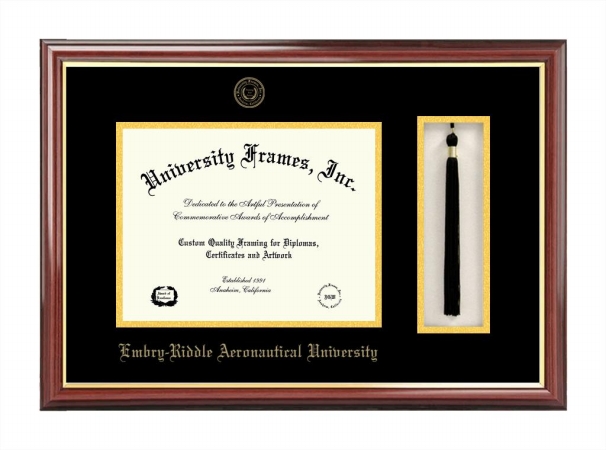 Picture of Campus Image FL995PMHGT Embry-Riddle University Tassel Box and Diploma Frame