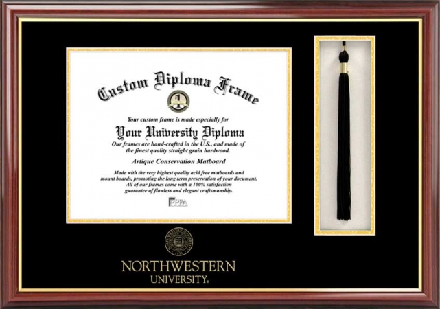 Picture of Campus Image IL971PMHGT Northwestern University Tassel Box and Diploma Frame