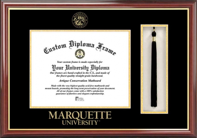 Campus Image Marquette University Tassel Box and Diploma Frame