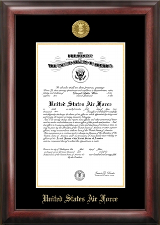 Picture of Campus Image AFCG001 Air Force Commission Frame Gold Medallion