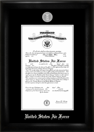 Picture of Campus Image AFCS002 Air Force Commission Frame Silver Medallion