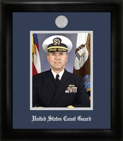 Campus Image CGPS002 Coast Guard Portrait Frame e Silver Medallion