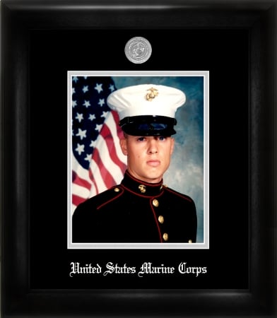 Campus Image MAPS002 Marine Corp Portrait Frame Silver Medallion