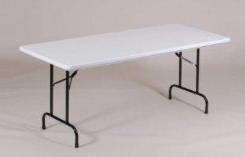R3060 Heavy Duty Blow-Molded Folding Table - Gray Granite