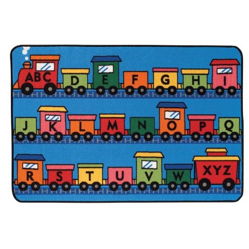 Picture of Carpets for Kids 36.15 Alphabet Train Rug  3 ft. x 4.5 ft.