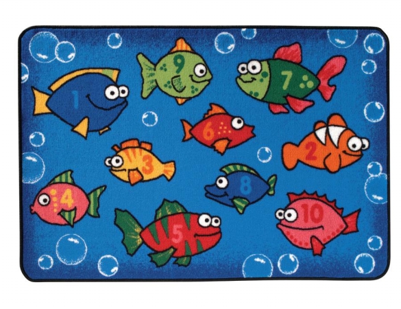Picture of Carpets for Kids 36.27 Something Fishy Rug  3 ft. x 4.5 ft.