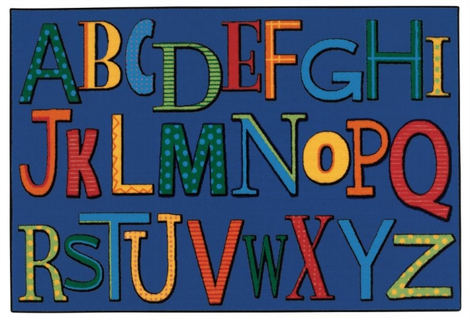 Picture of Carpets for Kids 36.47 Playful Alphabet  3 ft. x 4.5 ft.