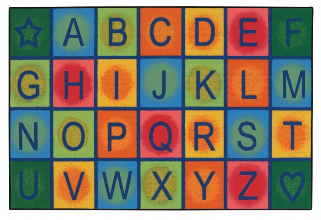 Picture of Carpets for Kids 36.58 Simple Alphabet Blocks  3 ft. x 4.5 ft.