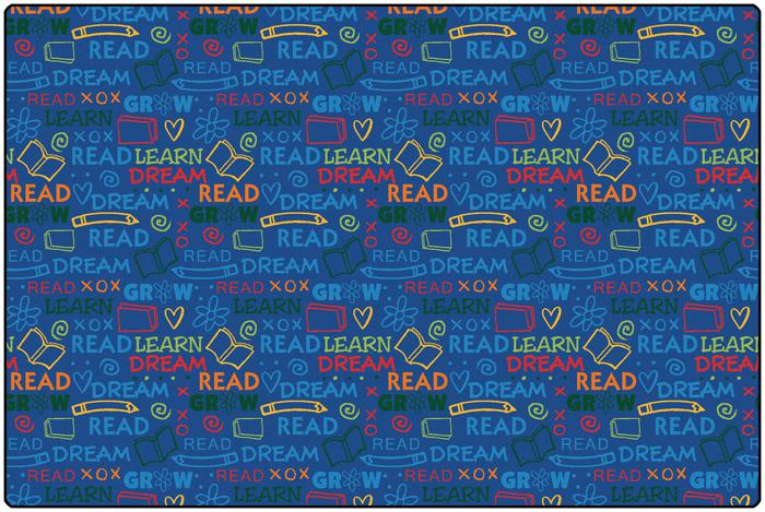 Picture of Carpets for Kids 2316 Read to Dream Pattern Rug