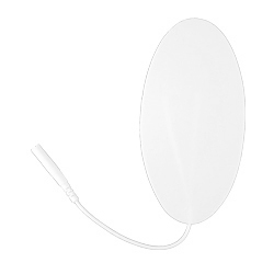 Picture of Current Solutions EF2040WF2 Electrodes- Foil Bag- 2 in. x 4 in. Oval- White Foam