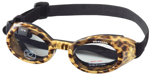 Picture of Doggles DGILLG-37 ILS Large Leopard - Smoke Lens