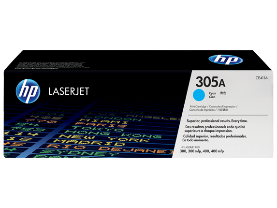 Hewlett Packard Ce411A Hp - 305A Cyan Std Yield Toner -  Hewlett-Packard