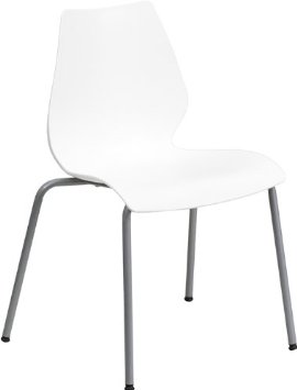 HERCULES Stack Chair - White - Ergonomic Design - 770 lb Capacity