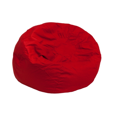 Picture of Flash Furniture DG-BEAN-SMALL-SOLID-RED-GG Small Solid Red Kids Bean Bag Chair