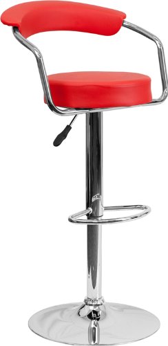 Flash Furniture CH-TC3-1060-RED-GG