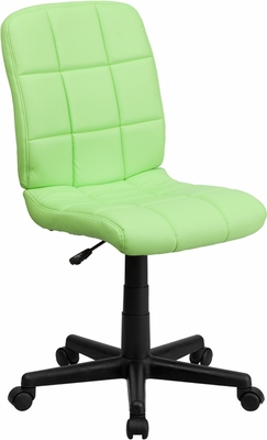 Picture of Flash Furniture GO-1691-1-GREEN-GG Mid-Back Green Quilted Vinyl Task Chair