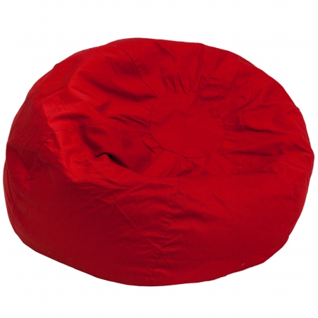 Picture of Flash Furniture DG-BEAN-LARGE-SOLID-RED-GG Oversized Solid Red Bean Bag Chair