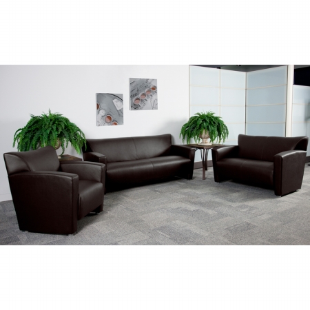 Picture of Flash Furniture 222-SET-BN-GG HERCULES Majesty Series Reception Set in Brown