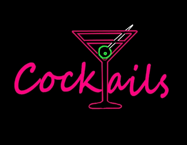 Picture of Gagne 1118-Cocktails LED Lit Sign with Cocktail Logo