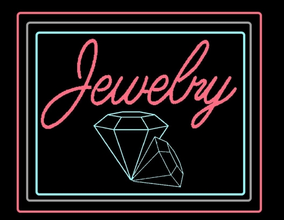 Picture of Gagne 1118-Jewlery LED Lit Sign with Jewlery Logo