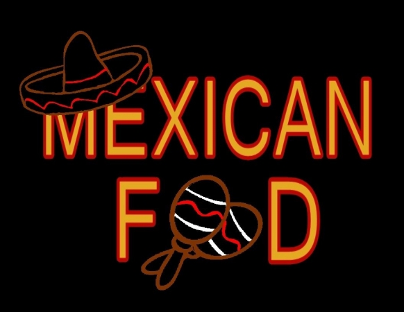 Picture of Gagne 1118-Mexican LED Lit Sign with Mexican Food Logo