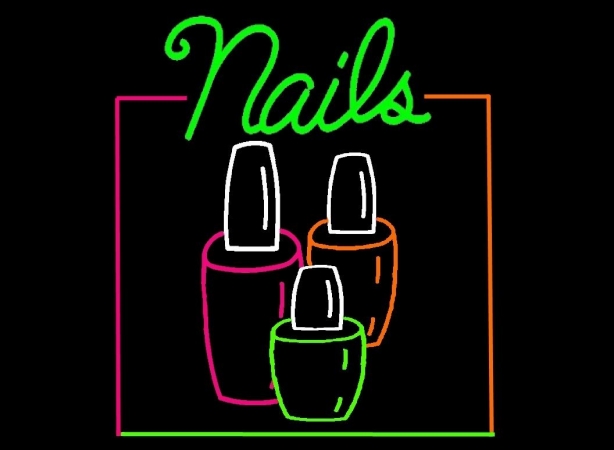 Picture of Gagne 1118-Nails LED Lit Sign with Nails Logo
