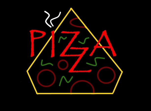 Picture of Gagne 1118-Pizza LED Lit Sign with Pizza Logo
