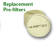998 Replacement Pre-filters for Half Mask Respirator -  Lauer Custom Weaponry