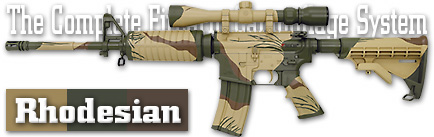 TID32 Rhodesian CamoPak with Peel N Spray
