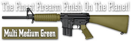 Lauer Custom Weaponry DC128117 DuraCoat Multi Medium Green, 128 oz.