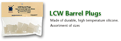 LCW Barrel Plugs- package of 25