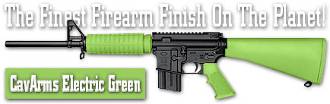 Picture of Lauer Custom Weaponry DCBK134 DuraCoat Beginners Kit - CavArms Electric Green