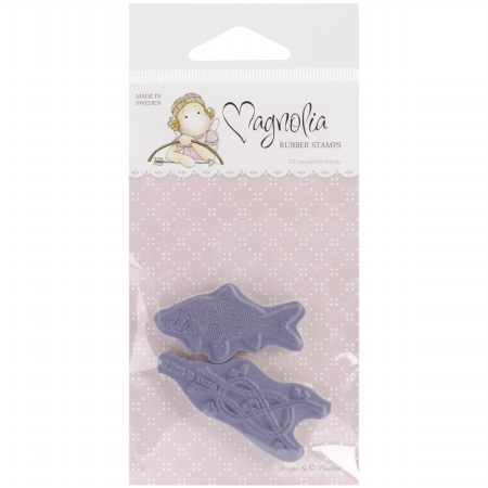 Picture of Magnolia 2014-1 Sea Breeze Cling Stamp 3.75 in. X6.5 in. -Fish Kit