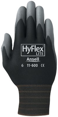 Picture of Ansell 012-11-600-11-BK 205670 11 Hyflex Ultra Lghtweight Assembly Glove