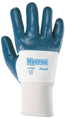 Hycron Heavy-Duty Nitrile-Coated Gloves - Size 10