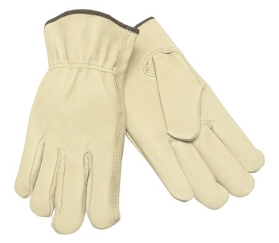 Picture of MCR 127-3400L Unlined Driver Gloves Economy Grain Pigskin Large