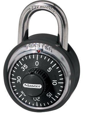 Picture of Master Lock 470-1500D 3 Digit Dialing Combpadlock Ss Pack of  6