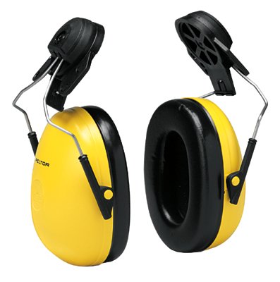 Picture of 3M Personal Safety Division 247-H9P3E Peltor Optime 98 Cap-Mount Earmuffs- Hearing Conservation H9P3E 10 Each Case