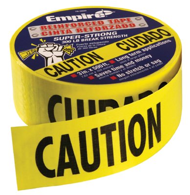 Picture of EmpireA Level 272-76-0600 Caution Tape Heavy Dutyreinforced 3 in. X500 in.  Roll