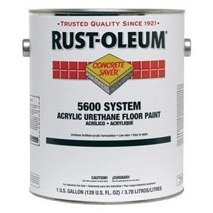 1 gal Floor Paint, Gloss Finish, Safety Orange, Solvent Base