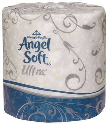 Angel Soft Professional Series, Standard Core, 2 Ply, 400 Sheets, White, 60 PK
