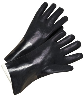 Picture of Anchor Brand 101-7400 14 In Long Pvc-Coated Jersey-Lined Gloves&#44; Black