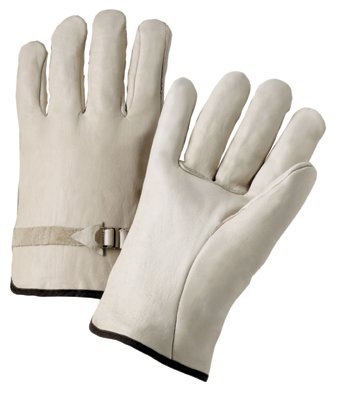 Picture of Anchor Brand 101-4100L Anchor 6124L 4000 Series Leather Drivers Gloves With Pull Strap Large