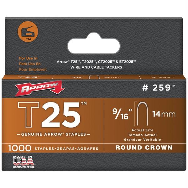 Picture of Arrow Fastener 259 T25 Round Crown Staple&#44; 9-16 in. 1&#44;000 Pk