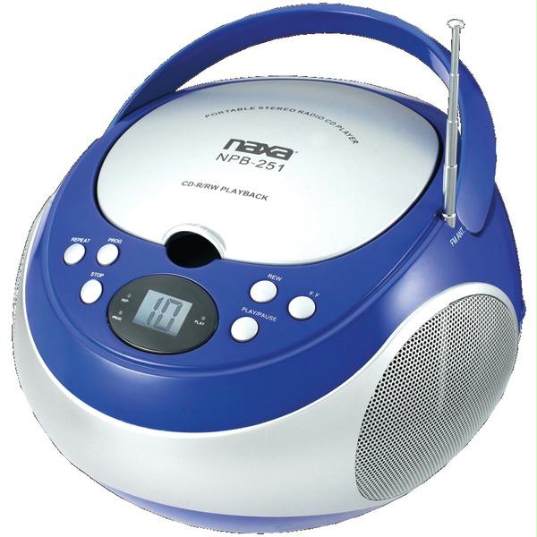 Picture of Naxa NPB251BL Portable Cd Player With Am-fm Radio -blue