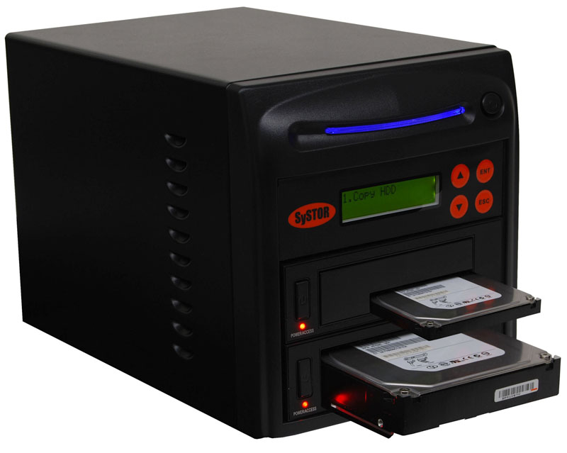 Picture of Systor 1:1 SATA 2.5&quot; &amp; 3.5&quot; Dual Port/Hot Swap Hard Disk Drive / Solid State Drive (HDD/SSD) Duplicator/Sanitizer - (90MB/sec)