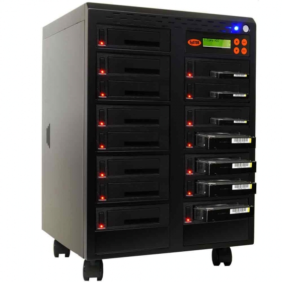 Picture of Systor 1:16 SATA 2.5&quot; &amp; 3.5&quot; Dual Port/Hot Swap Hard Disk Drive / Solid State Drive (HDD/SSD) Duplicator/Sanitizer - High Speed (150MB/sec)