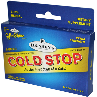 Picture of Dr. Shen&apos;s Yin Chiao Coldstop Cold or Flu - 15 Tablets